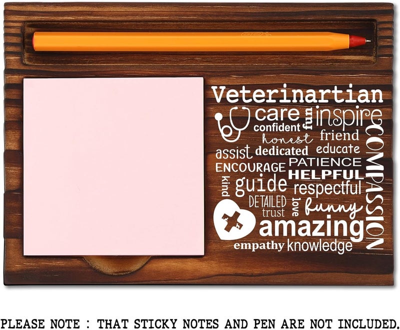 TRCENDE Thank You Veterinarian Gifts for Women, Vet Tech Veterinary Appreciation Day, Vet Teach Gifts Idea, Christmas Birthday Gifts for Veterinarians,Retro Self-Stick Note Pad Holders XB462 - Image 2